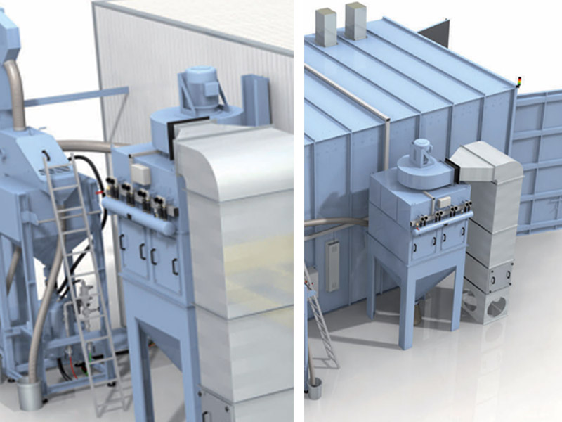 Air Blasting canbinet